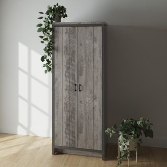 GFW Boston 2 Door Wardrobe in Grey