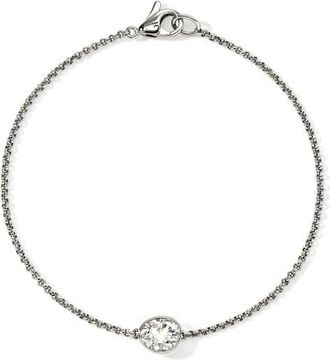 John Hardy JH Lovestruck Bracelet, Sterling Silver, Lab-Grown Diamond,.75TCW at Nordstrom, Size Medium