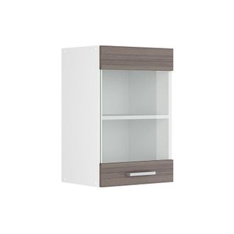 Vicco Mueble Alto Universal R-line, Gris, 40 Cm Con Puerta De Cristal