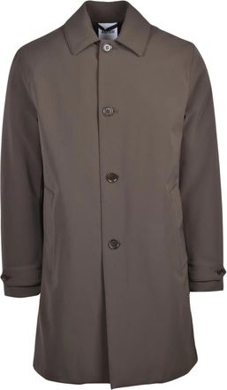 Aspesi Giaccone Impermeabile - Heren - Mantel - Groen - M - Polyester - Jassen