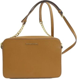 Michael Kors Pre-owned Cross Body Bags, female, Brown, Size: ONE SIZE Pre-owned Leather shoulder-bags