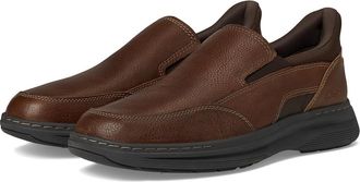 Clarks Craftwell Step Mens Shoes Brown Tumbled Leather : 10.5 D - Medium