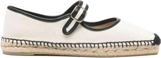 Castaner Padua Versierde Ballerina Platjes - Dames - Espadrilles - Beige - 37 EU - Katoen - Schoenen