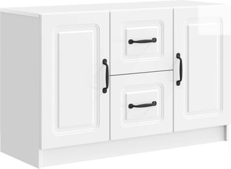 vidaXL Aparador Brillante 89 X 34,5 X 57 Cm Madera De Ingenier&iacute;a Vidaxl