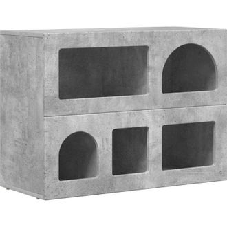 vidaXL Sideboard Concrete Grey 80.5 x 35 x 59 cm Engineered Wood vidaXL