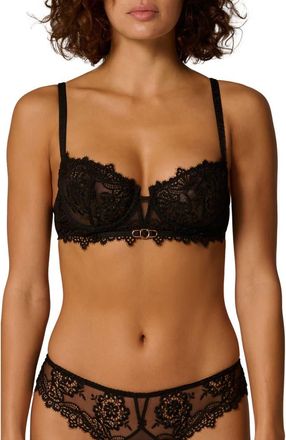 Simone P&eacute;r&egrave;le Idole Underwire Lace Demi Bra in Black at Nordstrom, Size 34C
