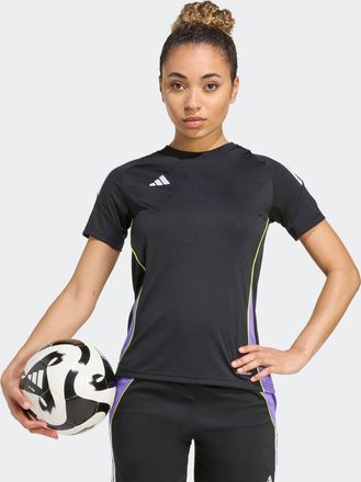 adidas Fussballtrikot ADIDAS PERFORMANCE TIRO 24 TRIKOT, Damen, Gr. XL, lila (schwarz, lila rush), Obermaterial: 100% Polyester, Rundhals, Trikots Fussballtr