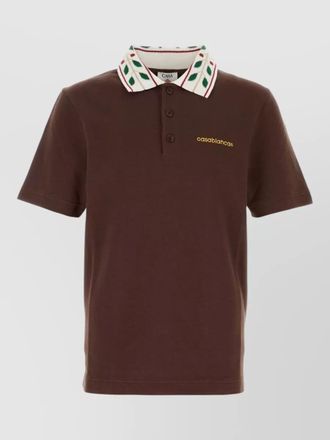 Casablanca piqu&eacute; polo shirt