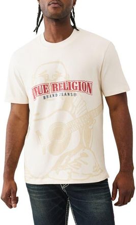 True Religion Shadow Logo Cotton Graphic T-Shirt in Winter White at Nordstrom, Size Xxx-Large
