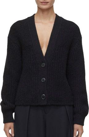 Closed Womens Alpaca Mix Cardigan In Black