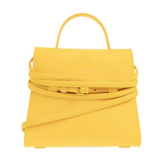 Moschino Handbags, female, Yellow, Size: ONE SIZE Handbag with Logo
