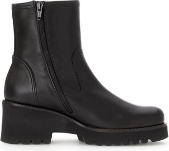 Gabor Elegante leren enkellaars - Zwart - Dames - Enkellaarsjes - Zwart - 40 EU - Leer - Schoenen