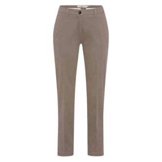 Brax Brax, Dames, Broeken, Beige, Maat: 2XL Katoen
