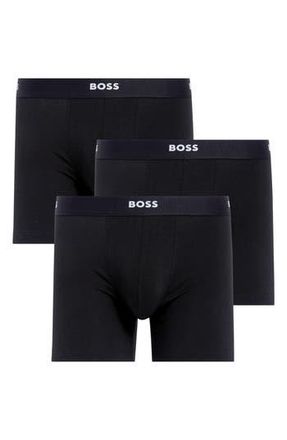 BOSS 3-Pack Boxer Briefs in Black at Nordstrom Rack, Size X-Large
