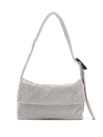 Benedetta Bruzziches Vitty La Mignon schoudertas met stras - Zilver