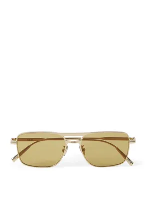 Dior DiorBlackSuitS17U D-Frame Gold-Tone Sunglasses