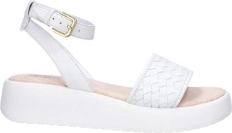 Bugatti sandalen - Dames - Sleehakken - Wit - 38 EU - Leer - Schoenen