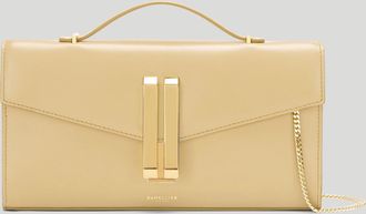 DeMellier The Vancouver Clutch in Dune Smooth Leather Clutch