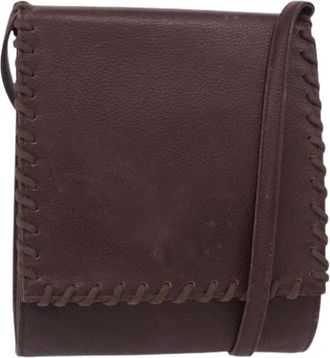 Saint Laurent Pre-owned leren schoudertas - Dames - Vintage Schoudertas - Bruin - ONE Size - Leer - Vintage