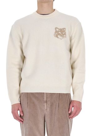Maison Kitsun&eacute; Merino Wool Crewneck Sweater