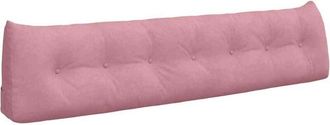 vidaXL Coj&iacute;n De Espalda Rosa 200 X 24 X 50 Cm Terciopelo Vidaxl