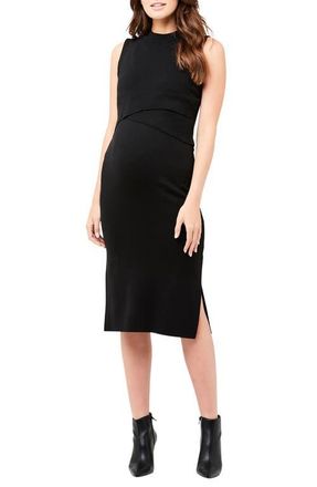Ripe Layered Nursing Maternity Dress in Black at Nordstrom, Size X-Small