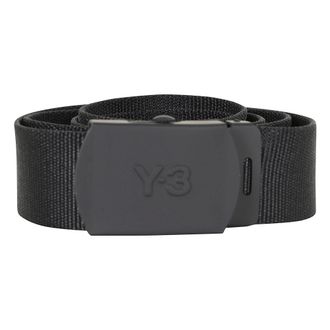Yohji Yamamoto Accessoires, Heren, Zwart, M, Polyester, Classic Logo Belt