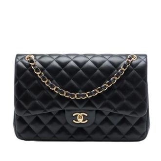 Chanel Pre-owned Classic Flap Shoulder Bag - Dames - Pre-owned - Zwart - Maat: ONE Size Leer