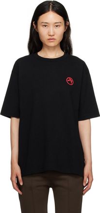 Tシャツ・カットソー AMBUSH Woman T-Shirt Black BWAA049S24JER001 1018 Ambush Logo print cotton Tee - Black - Women