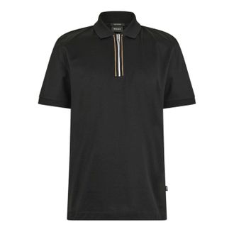 HUGO BOSS Herenpolo met korte mouwen (Zwart)