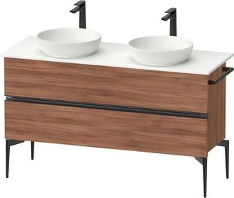 Duravit Duravit - Sivida Consola Mueble Bajo Lavabo, 2 Cajones, Tirador