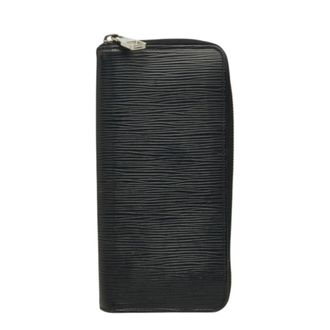 Louis Vuitton Black Noir Leather Coin Purse/Coin Case (Pre-Owned)
