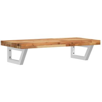 vidaXL Estante De Lavabo De Pared Acero Y Madera Maciza De Acacia Vidaxl