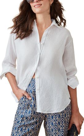 J.McLaughlin J. McLaughlin Linen Finn Blouse