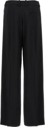 MUGLER Cut-Out Wool Blend Trousers - Black