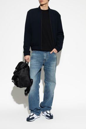 Emporio Armani Jacket With Pockets, Mens, Navy Blue