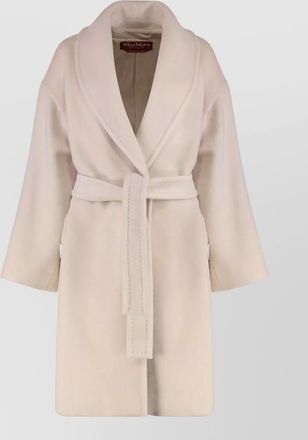 Max Mara alpaca wool belted single breasted coat