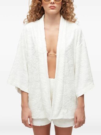Osklen Kimono met jacquard - Wit