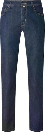 Jacob Cohen Bard Regular-Slim Jeans - Heren - Slim Fit Jeans - Blauw - W35 - Leer - Jeans
