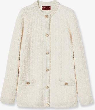 Gucci Cardigan in misto lana e cotone - GUCCI - gender_Woman