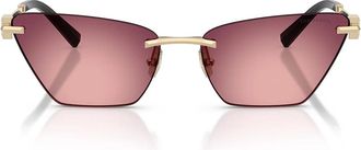 Tiffany & Co. Sunglasses Tf3120 62428 H Pale Gold/Purple Pink Womens