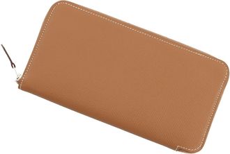 Herm&egrave;s Silkin Epsom Leather Long Wallet (Bi-Fold) (Pre-Owned)