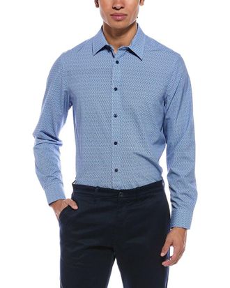 Report Collection 4-Way Printed Woven Sport Shirt