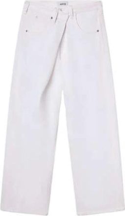 A Gold E Wide Jeans - Dames - Loose Fit Jeans - Wit - W27 - Katoen - Jeans