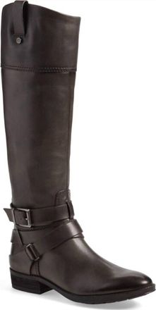 Vince Camuto Womens Leather Tall Riding Boots In Grey
