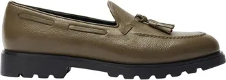 Scarosso Raffaello Loafers - Heren - Loafers - Groen - 43 1/2 EU - Leer - Schoenen