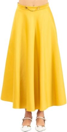 Elisabetta Franchi Mujer, Faldas, Amarillo, Talla: XL