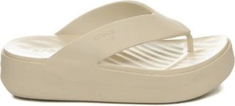 Crocs Schoenen, Dames, Beige, 39 EU, Getaway Platform Flip