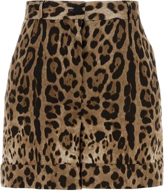 Dolce & Gabbana Printed Poplin Shorts