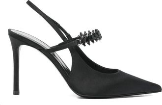 Emporio Armani Pumps verfraaid met hak - Zwart